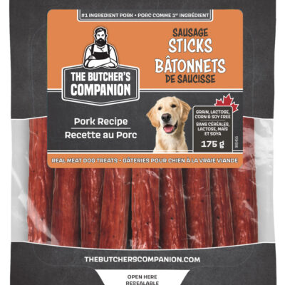 The Butcher's Companion Pork Recipe Sausage Long Sticks Dog Treats The Butcher's Companion Pork Recipe Sausage Long Sticks Dog Treats